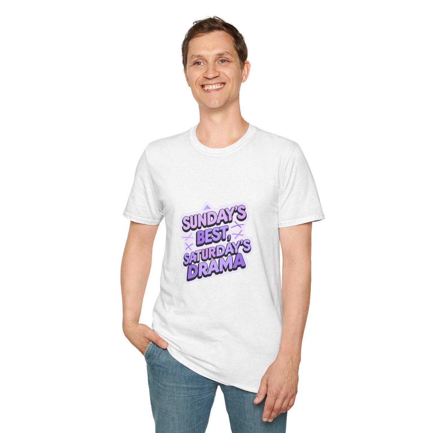 Sunday's Best, Saturday's Drama - Unisex Softstyle Tee