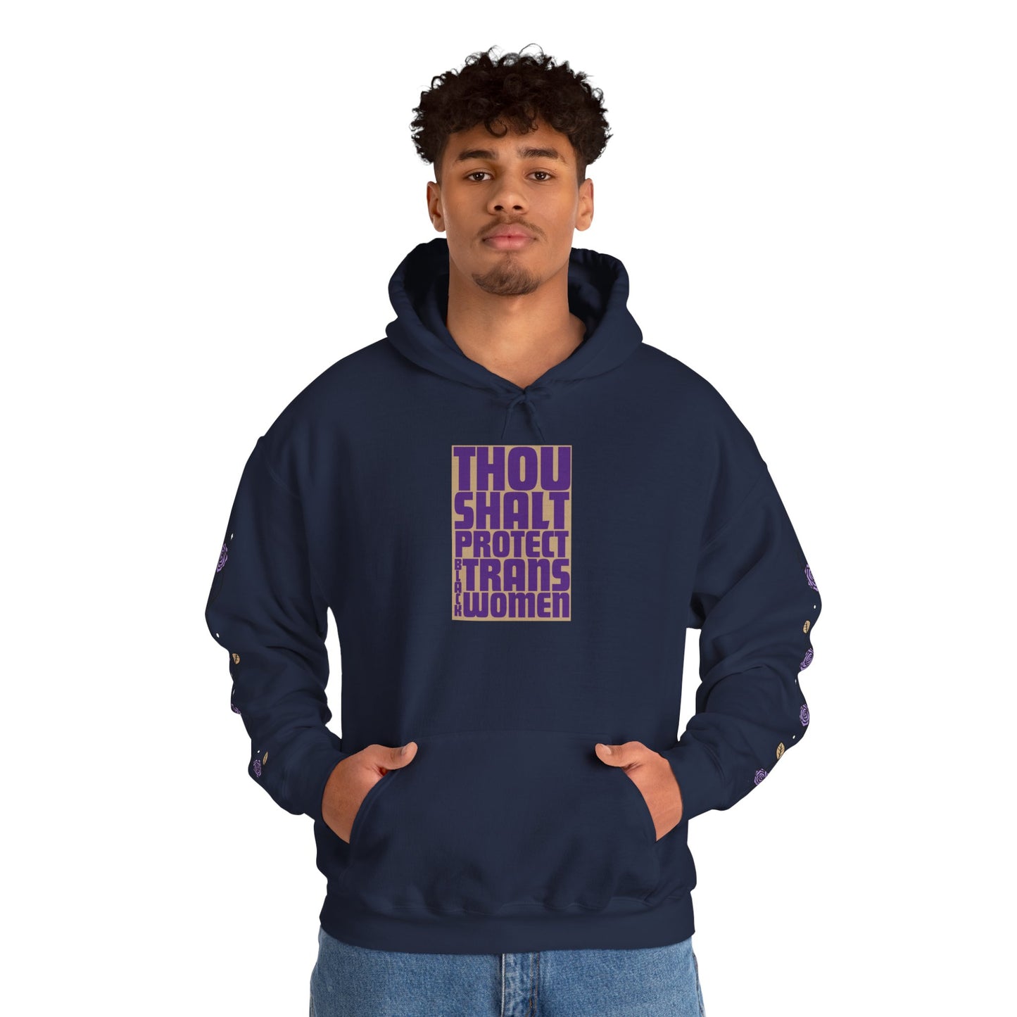 Thou Shalt Protect Black Trans Women - Rose Edition Hoodie