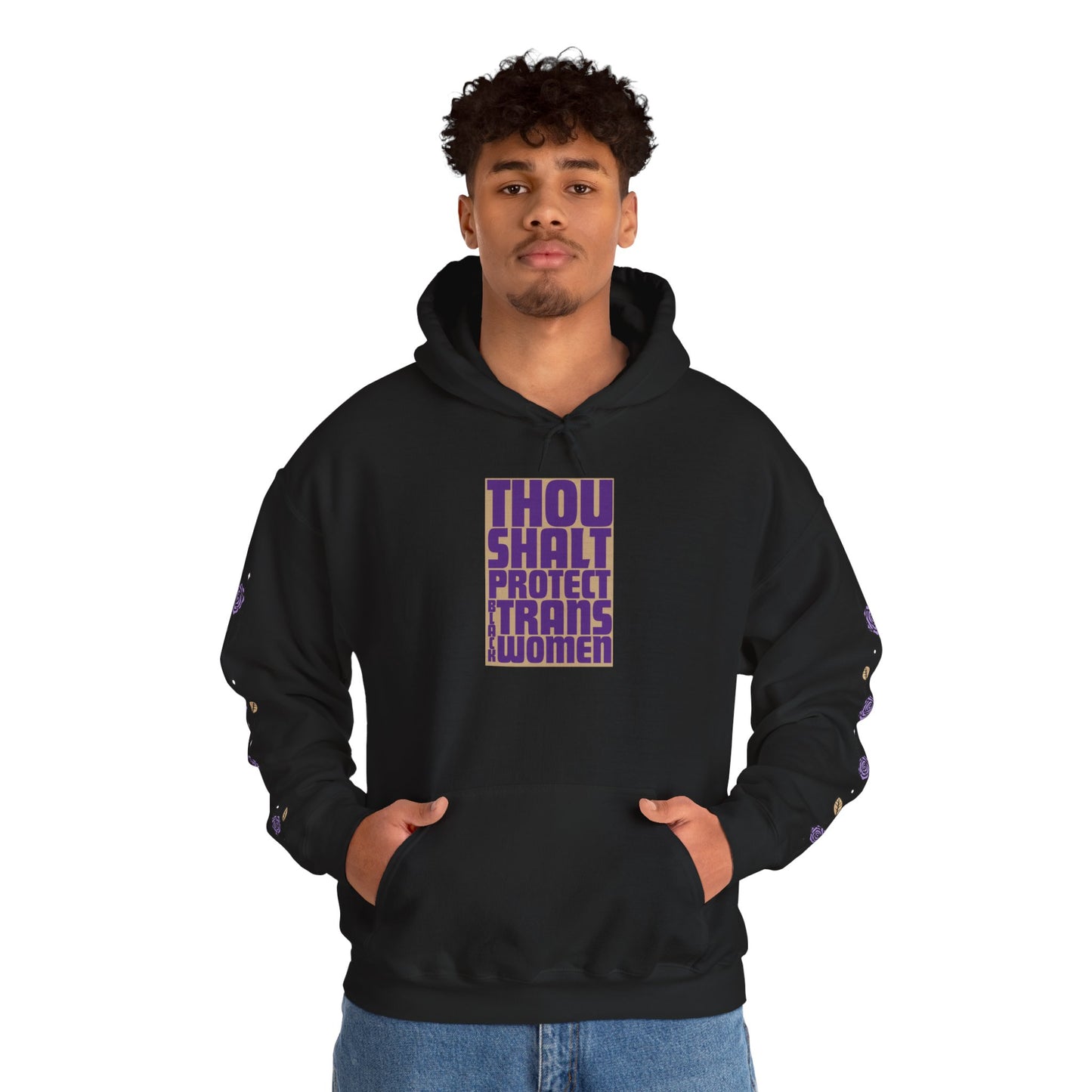 Thou Shalt Protect Black Trans Women - Rose Edition Hoodie