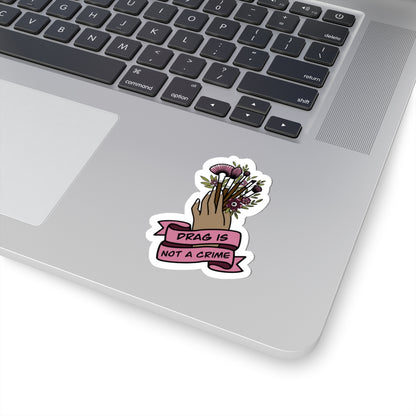 Drag Is Not a Crime Makeup Brush Sticker