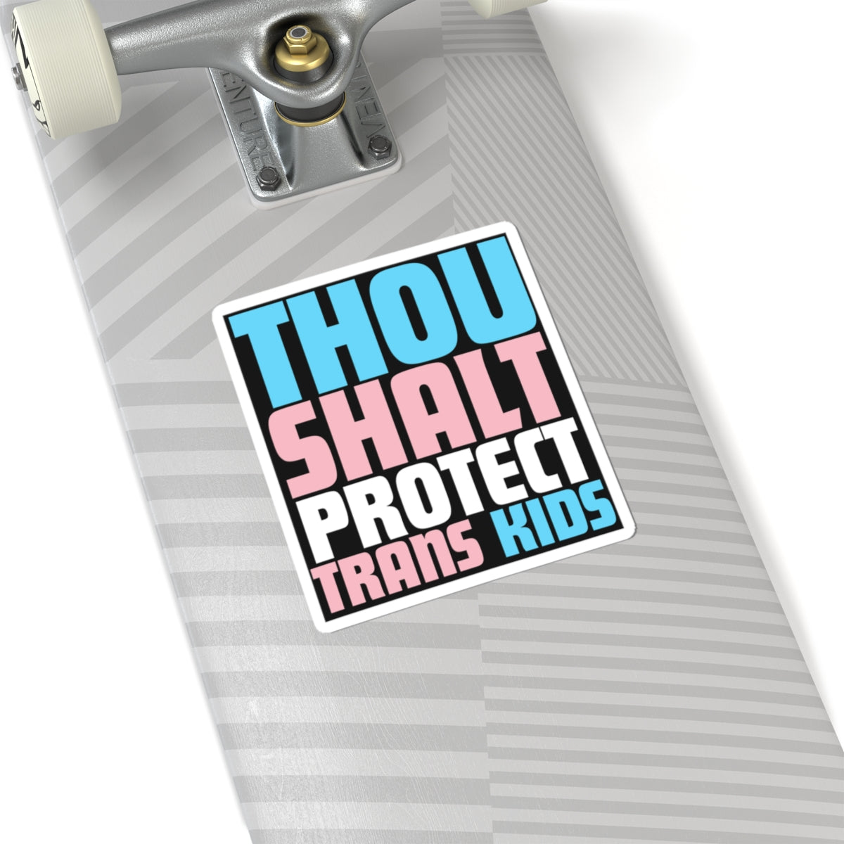 Thou Shalt Protect Trans Kids Sticker