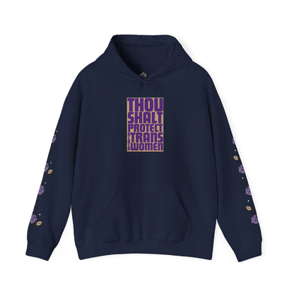 Thou Shalt Protect Black Trans Women - Rose Edition Hoodie