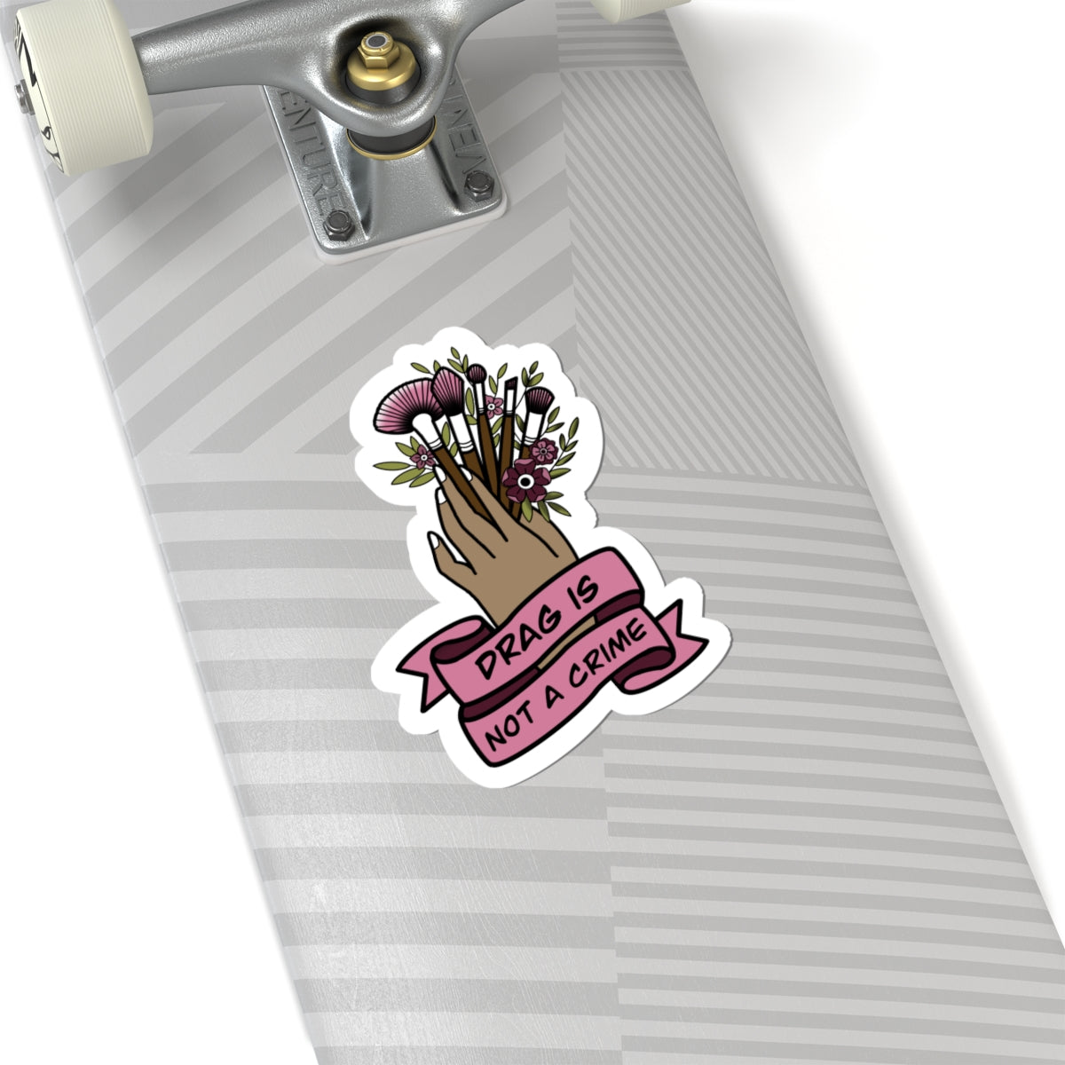 Drag Is Not a Crime Makeup Brush Sticker