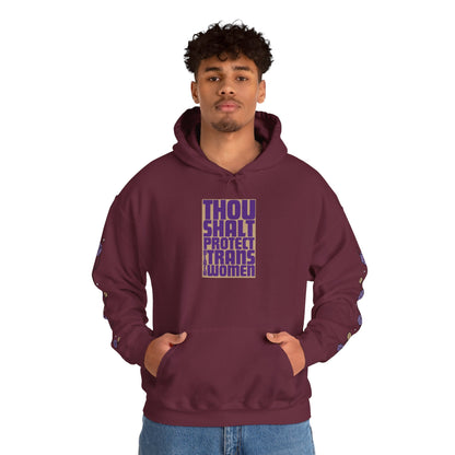 Thou Shalt Protect Black Trans Women - Rose Edition Hoodie