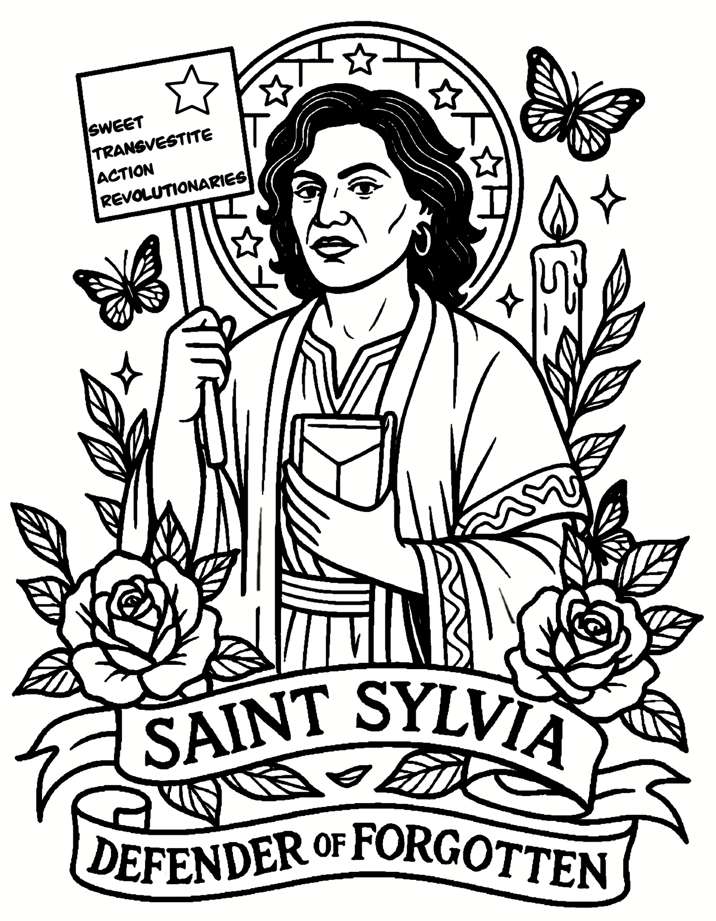 The Gospel of the Brick: Trans Joy is Sacred (Colored Pencil Edition!)