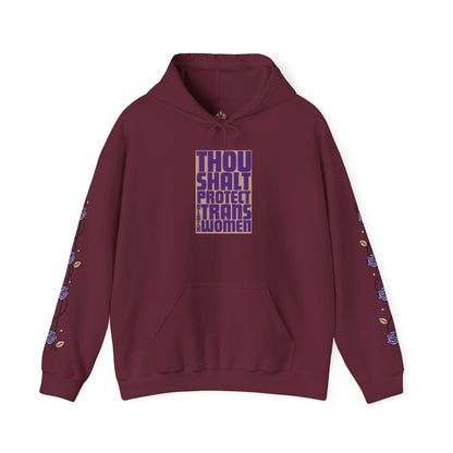 Thou Shalt Protect Black Trans Women - Rose Edition Hoodie