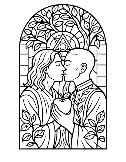 The Gospel of the Brick: Trans Joy is Sacred (Colored Pencil Edition!)